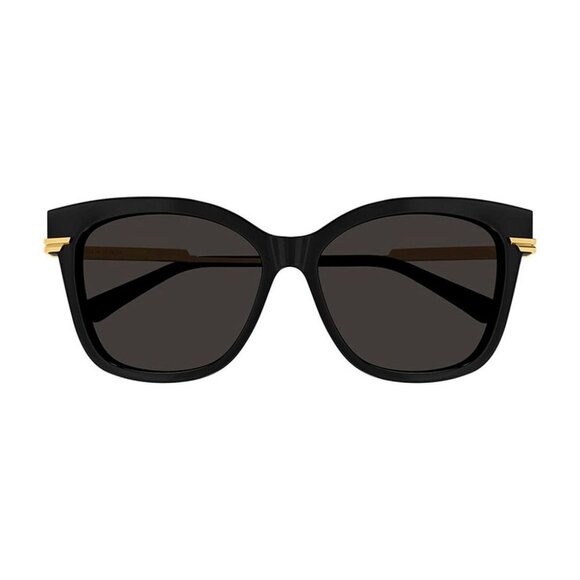 NEW BOTTEGA VENETA BV1296SA 001 SUNGLASSES WOMEN BLACK CAT EYE EYEWEAR
